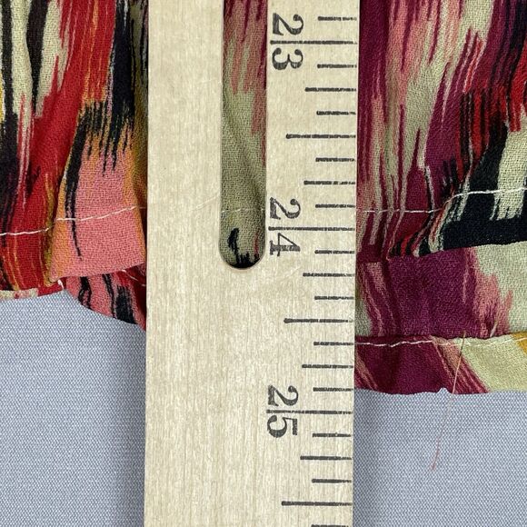 Allison Taylor Button Up Blouse Medium Funky Abstract Southwestern Boho Hipp Vtg - Picture 9 of 15